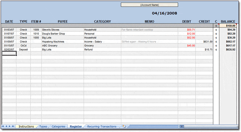 cheque templates in excel